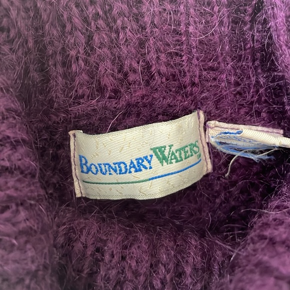 Vintage 1990s Boundary Waters long mohair sweater extra large - Picture 5 of 6